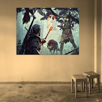 The Witcher 3 Wild Hunt Monster Game Art Wall Art Print Poster
