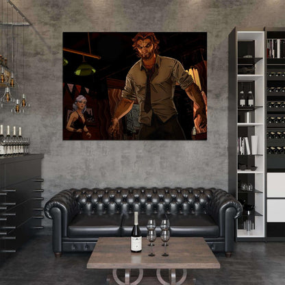 The Wolf Among Us Bigby Video Game Art Wall Art Print Poster