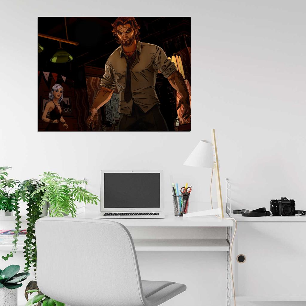 The Wolf Among Us Bigby Video Game Art Wall Art Print Poster