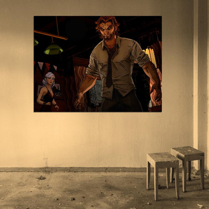 The Wolf Among Us Bigby Video Game Art Wall Art Print Poster