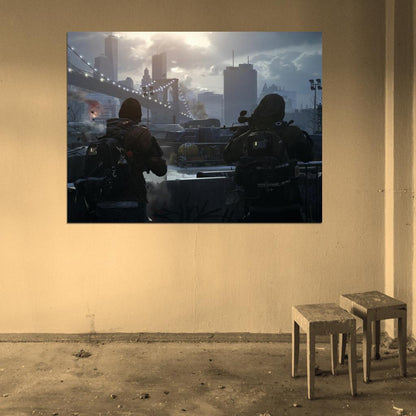 Tom Clancy's The Division Bridge City Video Game Art Wall Art Print Poster