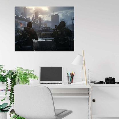 Tom Clancy's The Division Bridge City Video Game Art Wall Art Print Poster