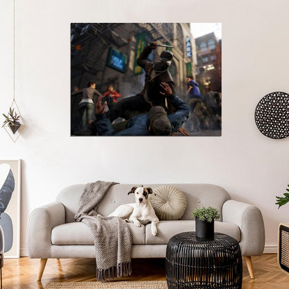 Watch Dogs Aiden Pearce Video Game Art Wall Art Print Poster