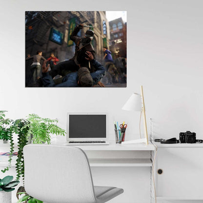 Watch Dogs Aiden Pearce Video Game Art Wall Art Print Poster