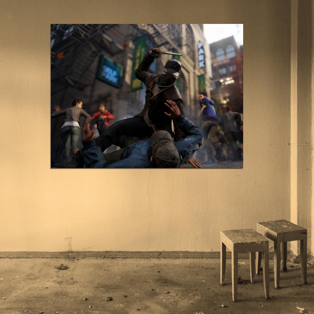 Watch Dogs Aiden Pearce Video Game Art Wall Art Print Poster