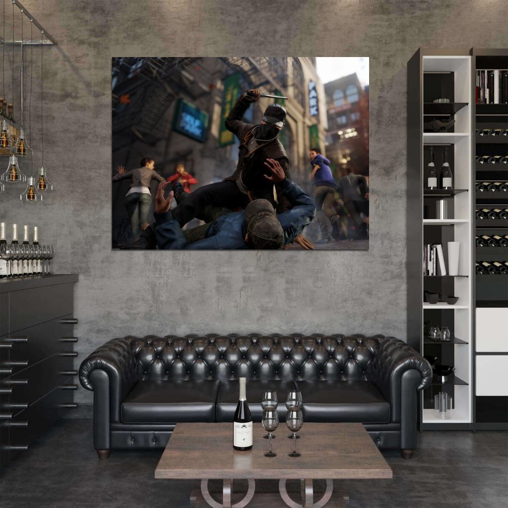 Watch Dogs Aiden Pearce Video Game Art Wall Art Print Poster