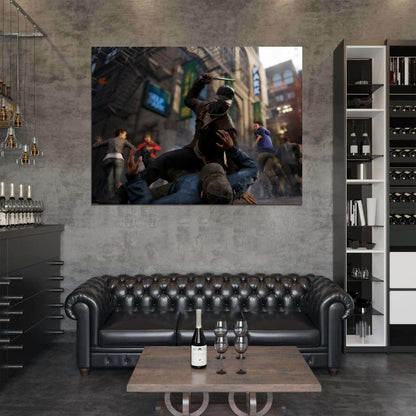 Watch Dogs Aiden Pearce Video Game Art Wall Art Print Poster