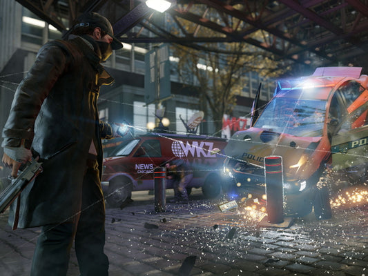 Watch Dogs Aiden Pearce Car Crash Video Game Art Wall Art Print Poster