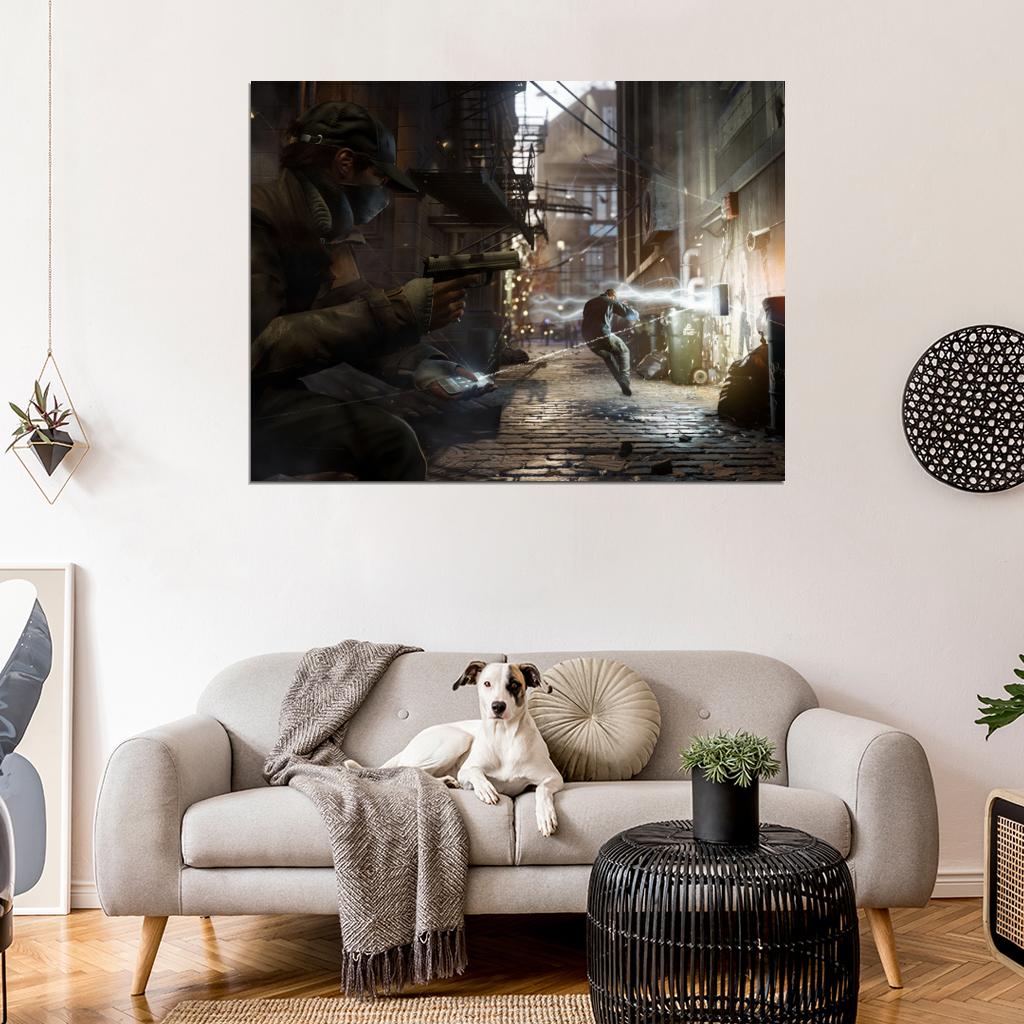 Watch Dogs Aiden Pearce Video Game Art Wall Art Print Poster