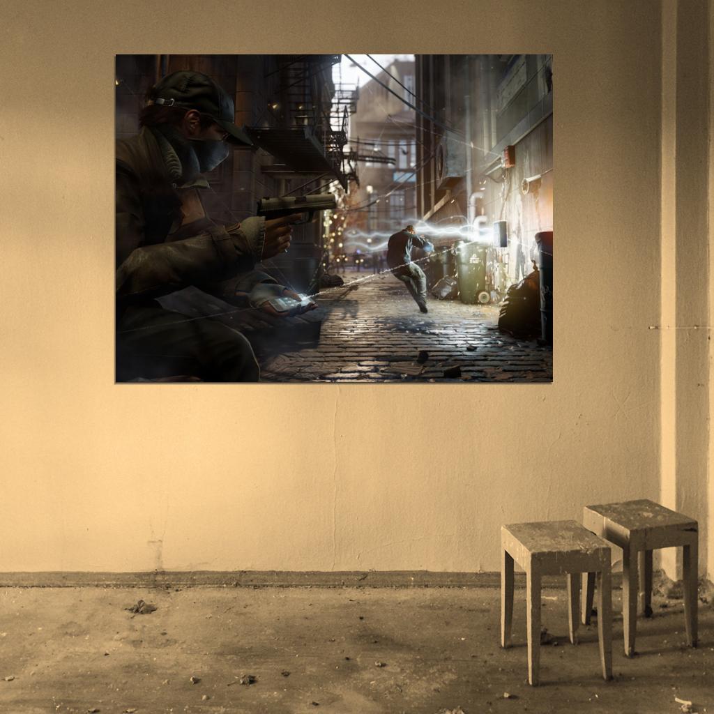 Watch Dogs Aiden Pearce Video Game Art Wall Art Print Poster