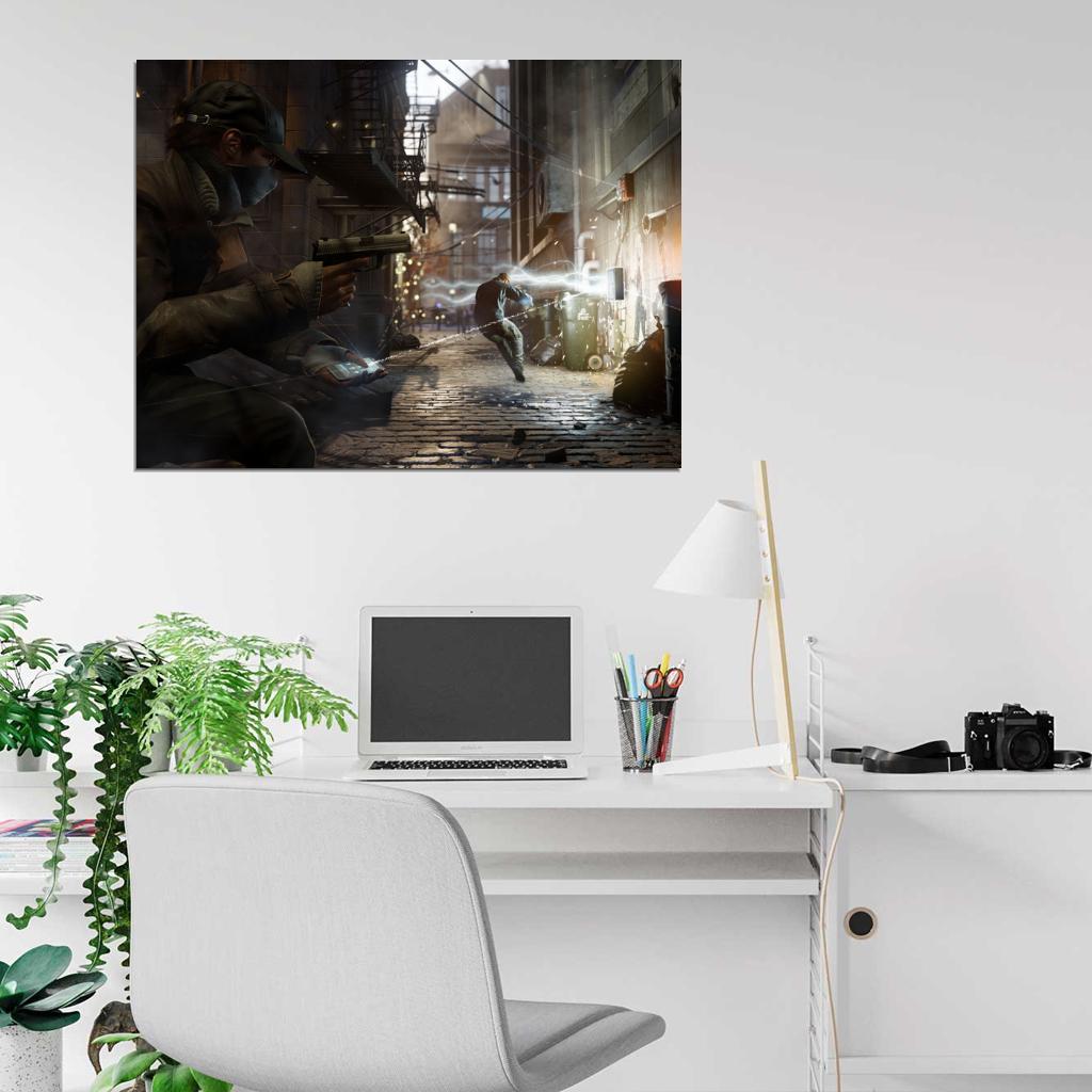 Watch Dogs Aiden Pearce Video Game Art Wall Art Print Poster