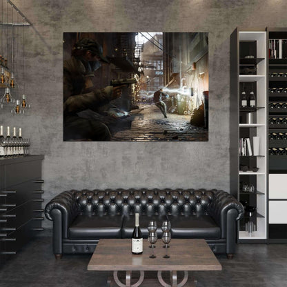 Watch Dogs Aiden Pearce Video Game Art Wall Art Print Poster