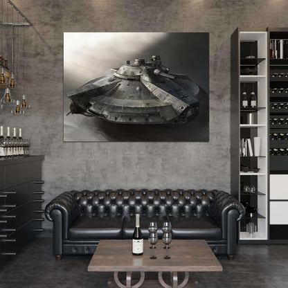 World War II German UFO Flying Saucer WW2 Art Wall Art Print Poster