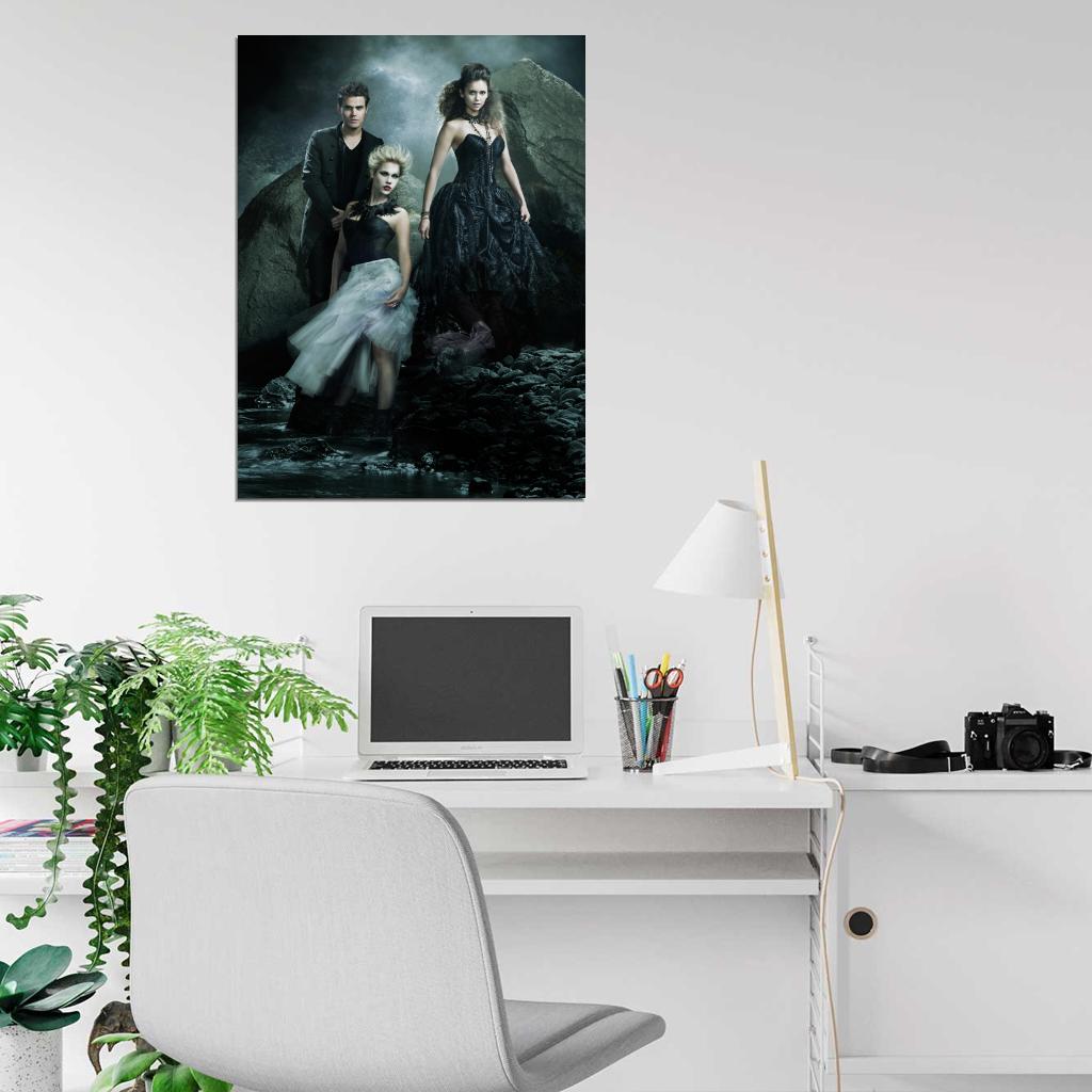 The Vampire Diaries Characters TV Series Wall Art Print Poster