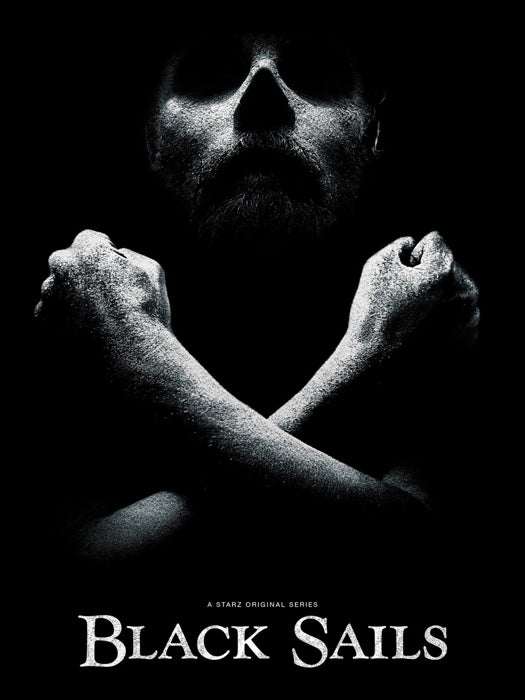 Black Sails BW TV Series Wall Art Print Poster
