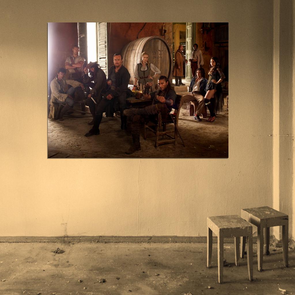 Black Sails Cast Characters TV Series Wall Art Print Poster