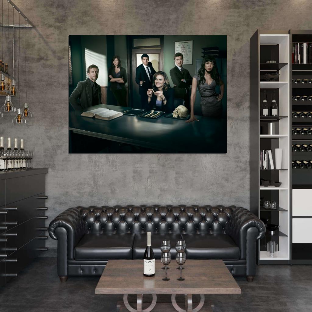 Bones Cast Characters TV Series Wall Art Print Poster