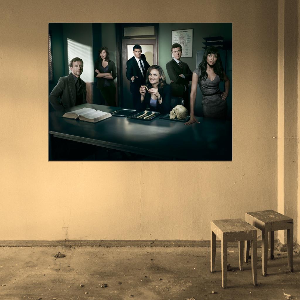 Bones Cast Characters TV Series Wall Art Print Poster