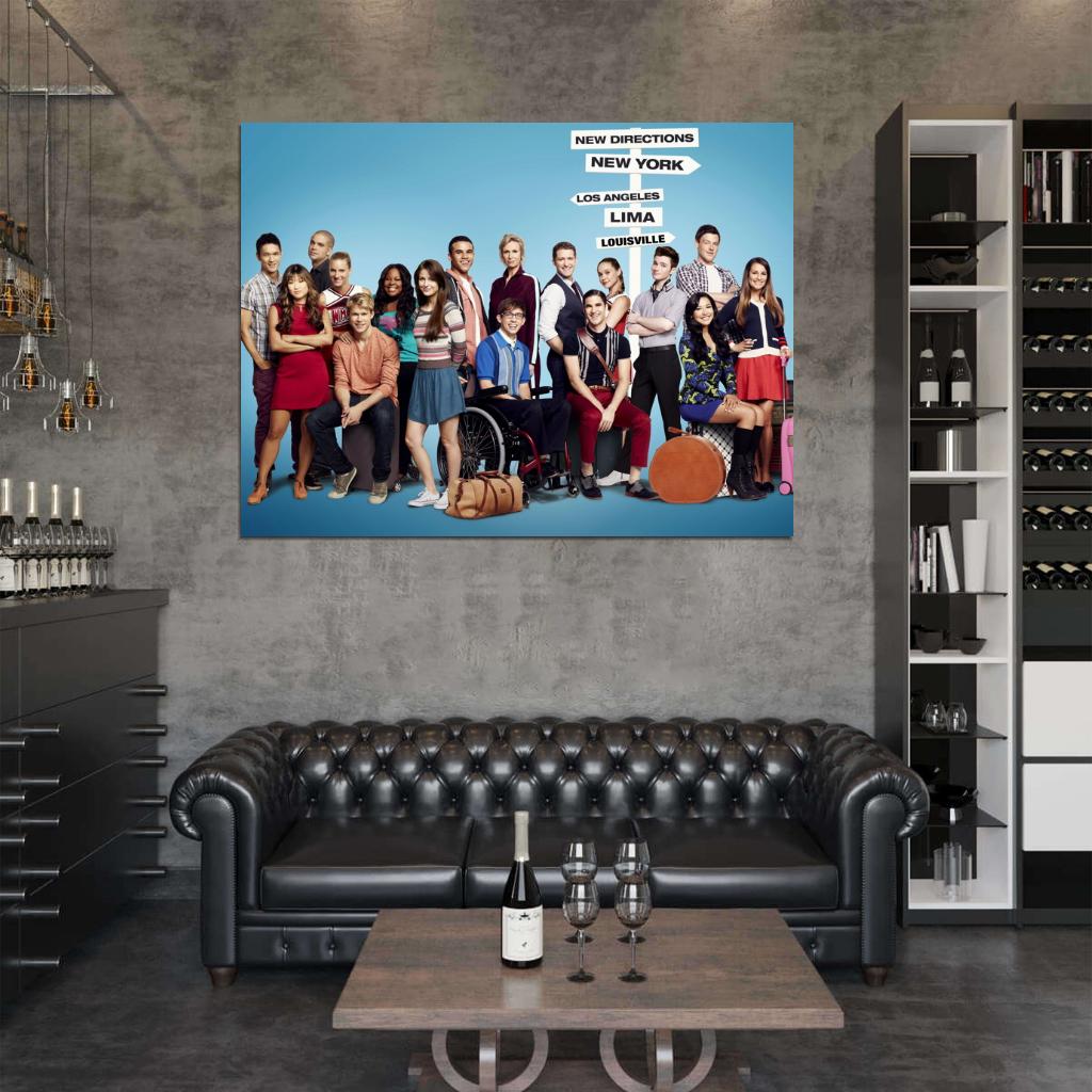 Glee Cast Characters TV Series Wall Art Print Poster