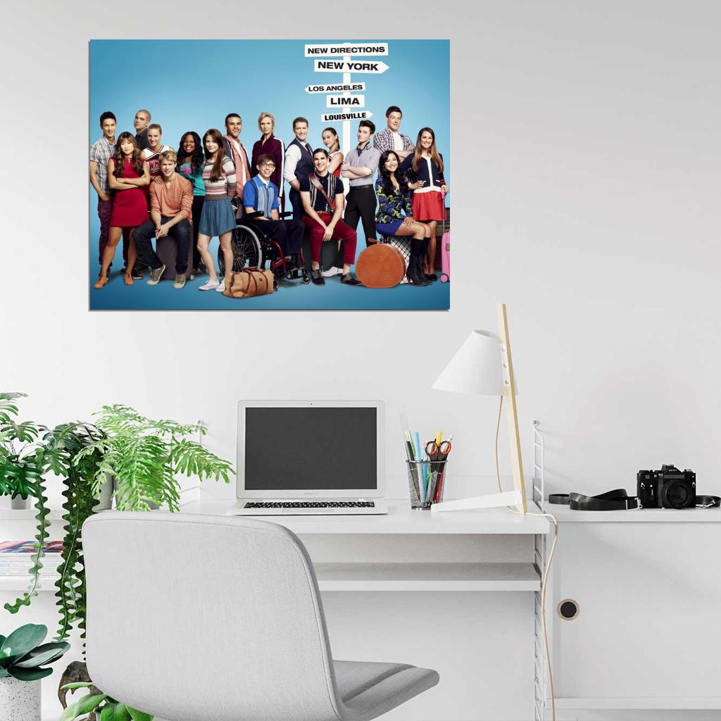 Glee Cast Characters TV Series Wall Art Print Poster