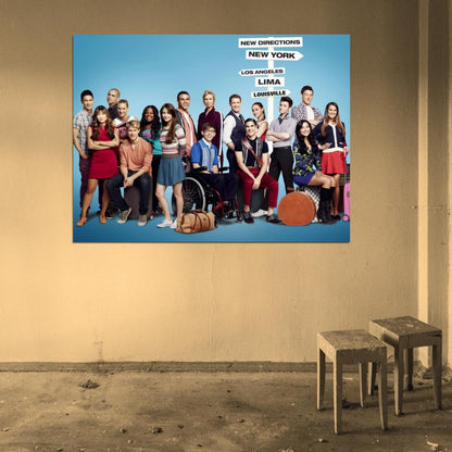 Glee Cast Characters TV Series Wall Art Print Poster