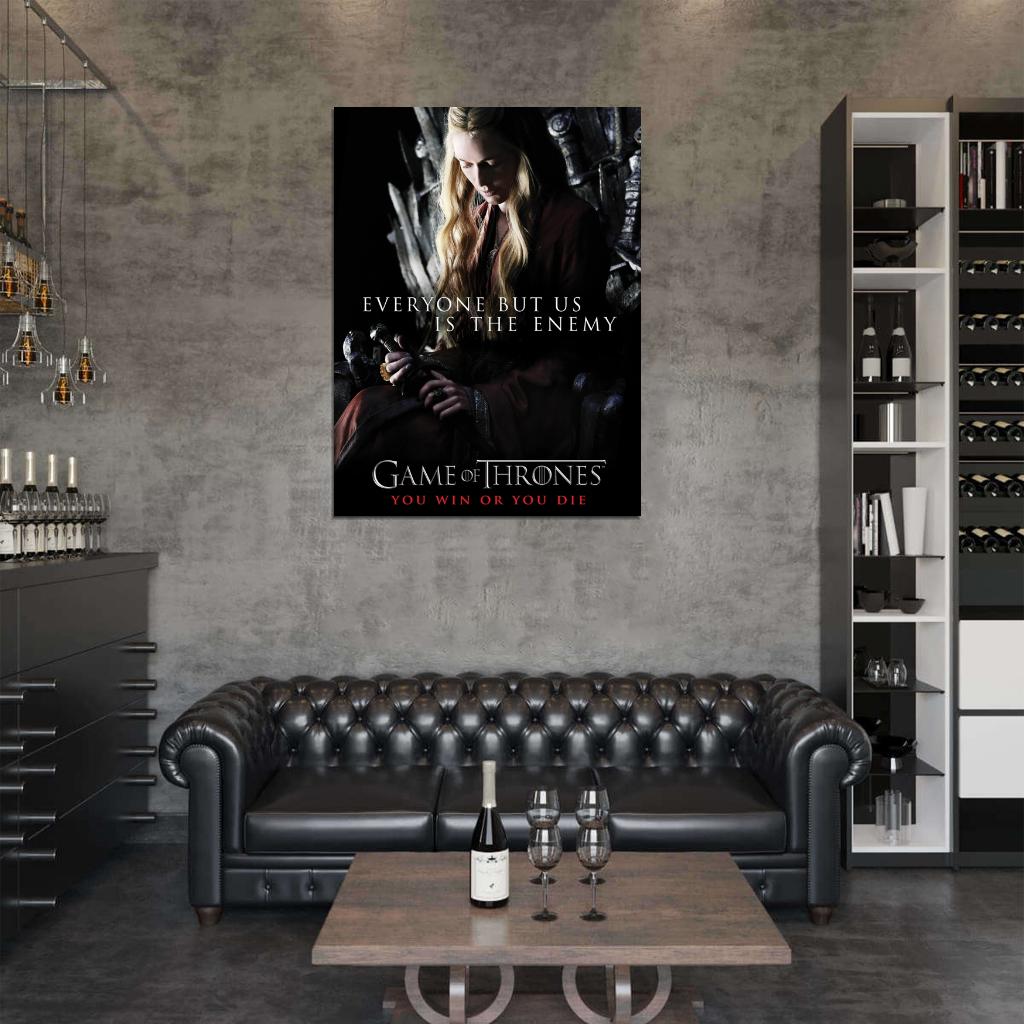 Game of Thrones Cersei Lannister Lena Headey TV Series Wall Art Print Poster
