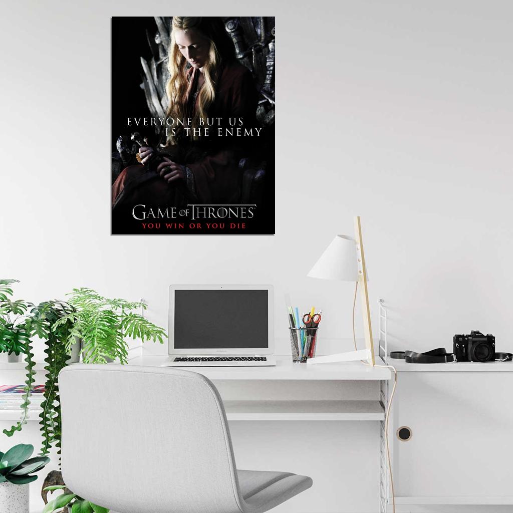 Game of Thrones Cersei Lannister Lena Headey TV Series Wall Art Print Poster