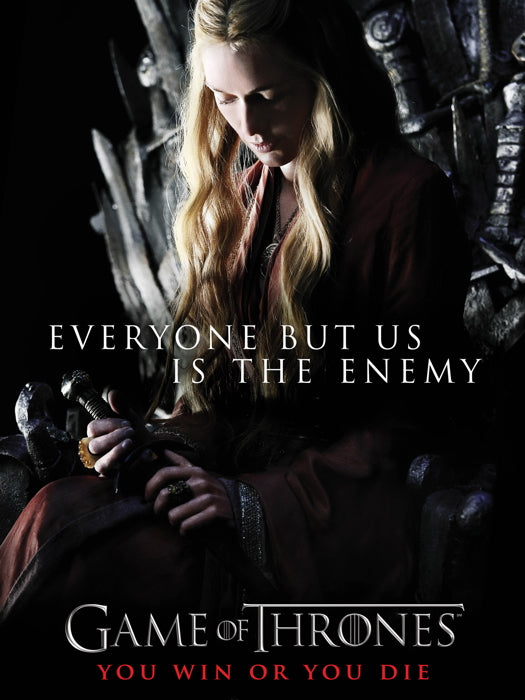 Game of Thrones Cersei Lannister Lena Headey TV Series Wall Art Print Poster