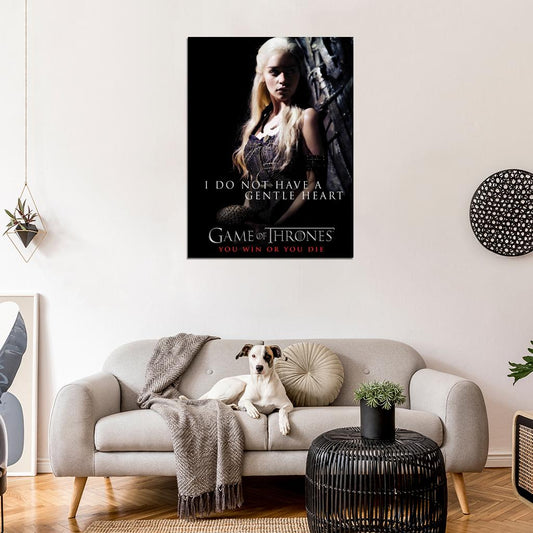 Game of Thrones Daenerys Targaryen Emilia Clarke TV Series Wall Art Print Poster