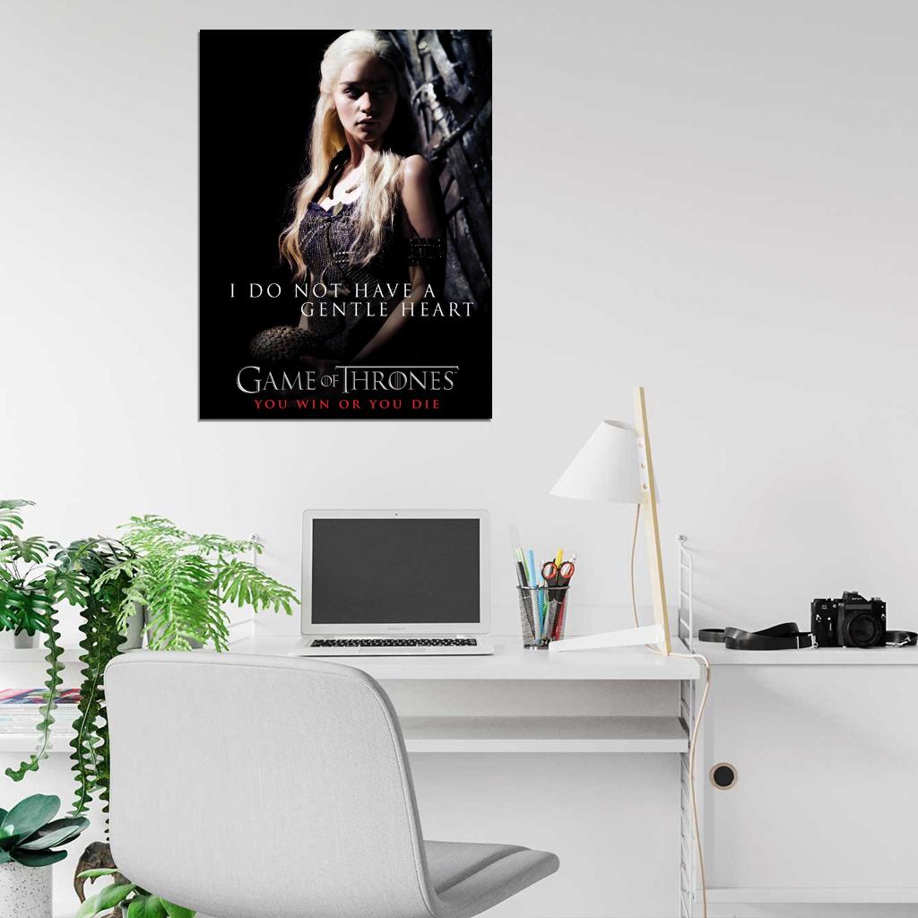 Game of Thrones Daenerys Targaryen Emilia Clarke TV Series Wall Art Print Poster