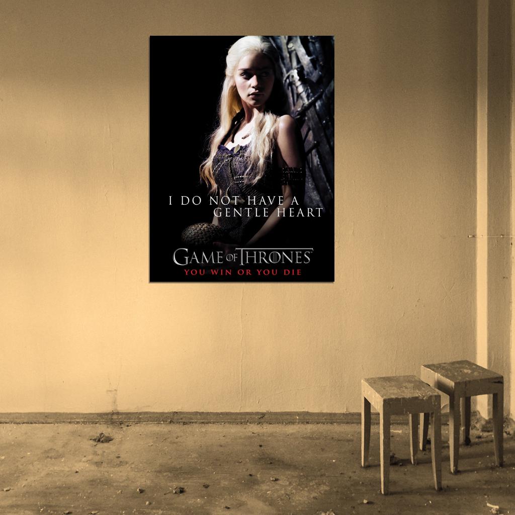 Game of Thrones Daenerys Targaryen Emilia Clarke TV Series Wall Art Print Poster