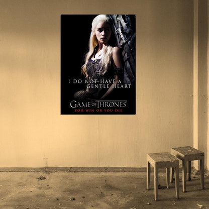 Game of Thrones Daenerys Targaryen Emilia Clarke TV Series Wall Art Print Poster