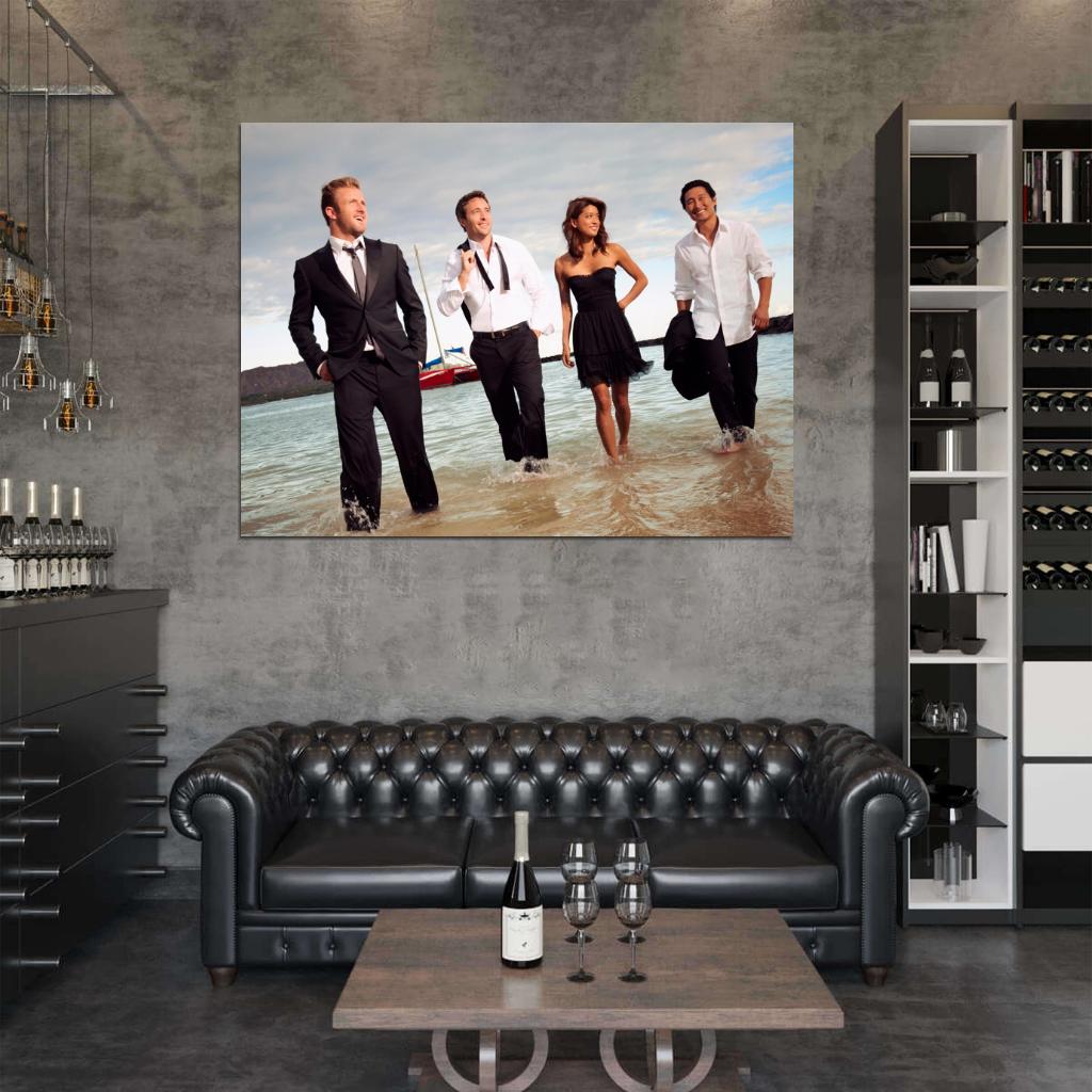 Hawaii Five-0 Characters Cast TV Series Wall Art Print Poster
