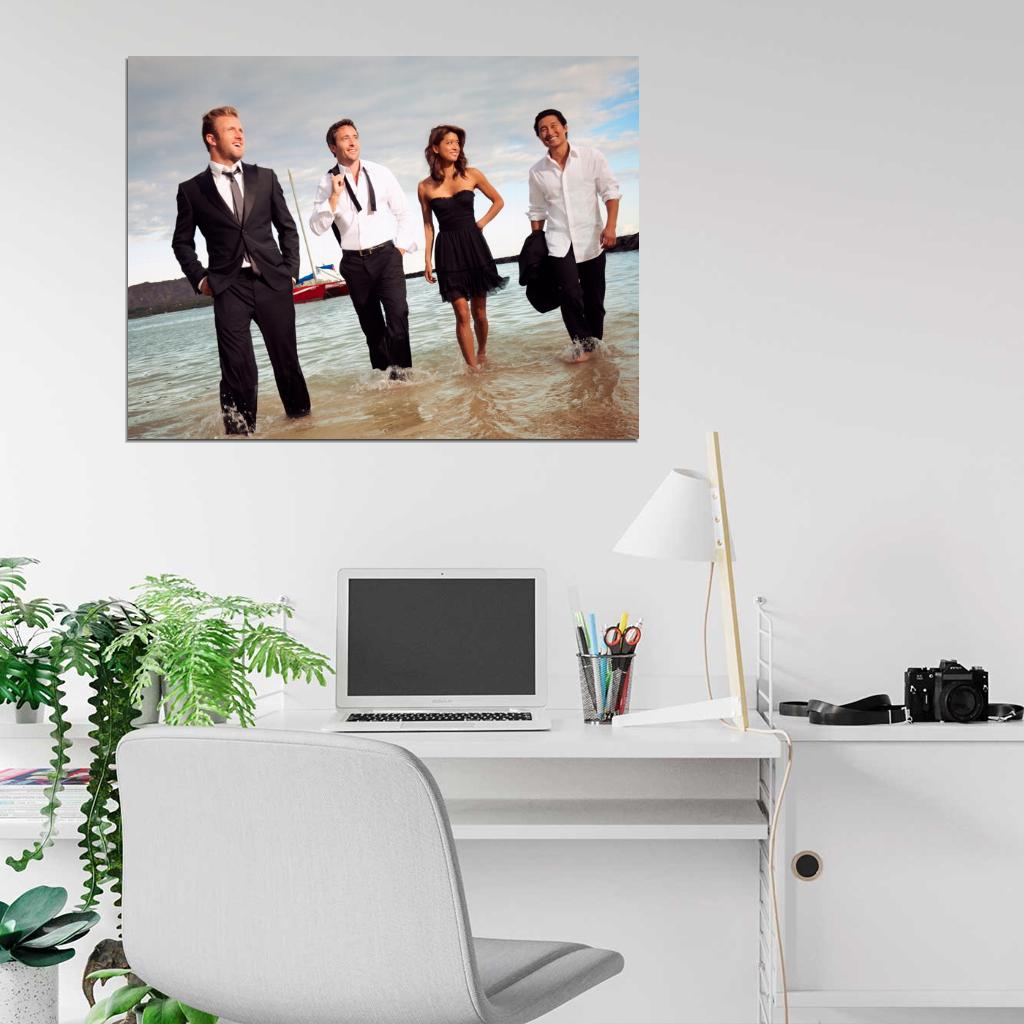 Hawaii Five-0 Characters Cast TV Series Wall Art Print Poster