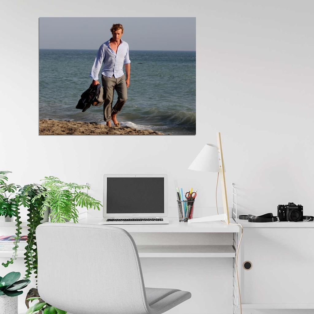 The Mentalist Simon Baker TV Series Wall Art Print Poster