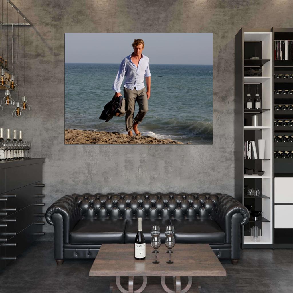 The Mentalist Simon Baker TV Series Wall Art Print Poster