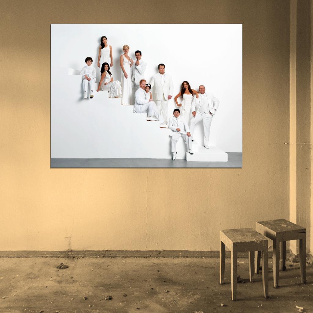 Modern Family Cast Characters TV Series Wall Art Print Poster