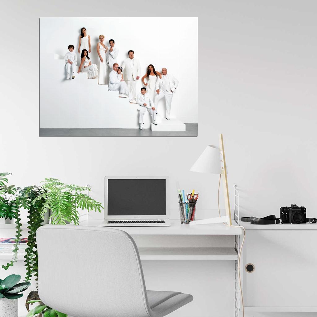 Modern Family Cast Characters TV Series Wall Art Print Poster