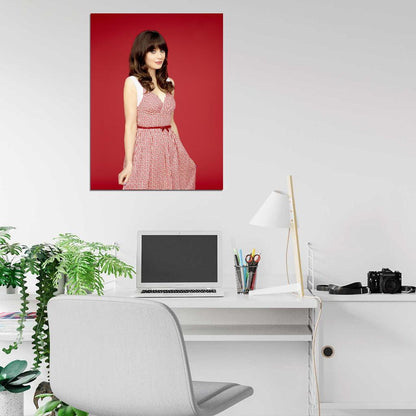 New Girl Zooey Deschanel TV Series Wall Art Print Poster