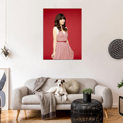 New Girl Zooey Deschanel TV Series Wall Art Print Poster