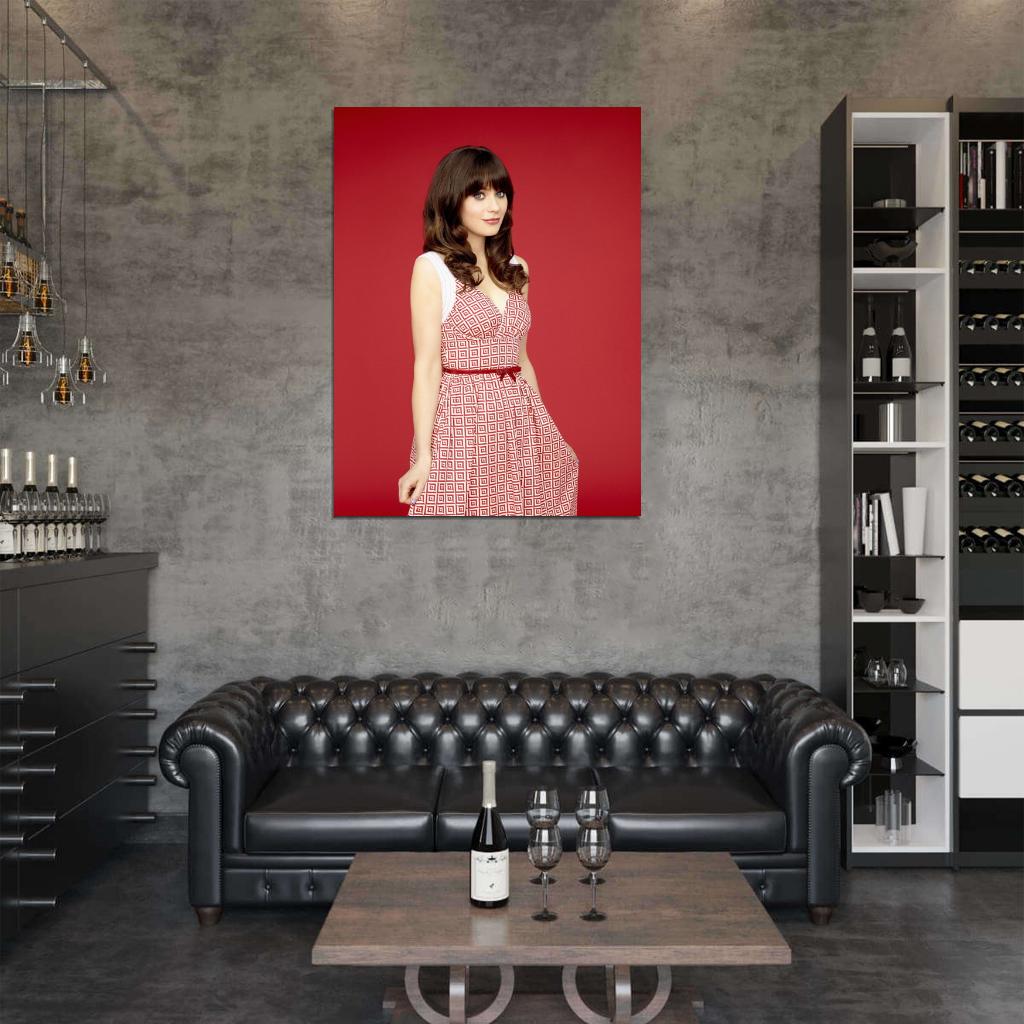 New Girl Zooey Deschanel TV Series Wall Art Print Poster