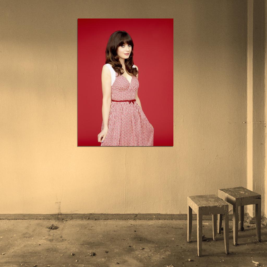 New Girl Zooey Deschanel TV Series Wall Art Print Poster