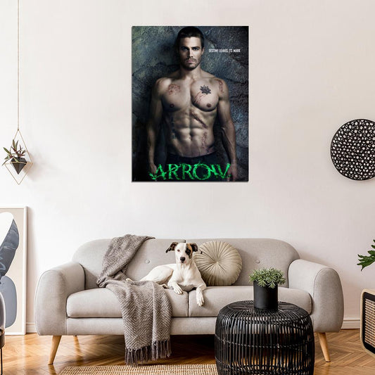 Arrow Stephen Amell Sexy Body TV Series Wall Art Print Poster