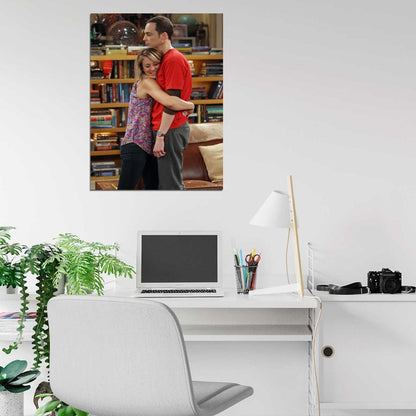 The Big Bang Theory Kaley Cuoco Jim Parsons TV Series Wall Art Print Poster