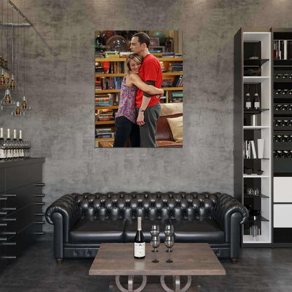 The Big Bang Theory Kaley Cuoco Jim Parsons TV Series Wall Art Print Poster