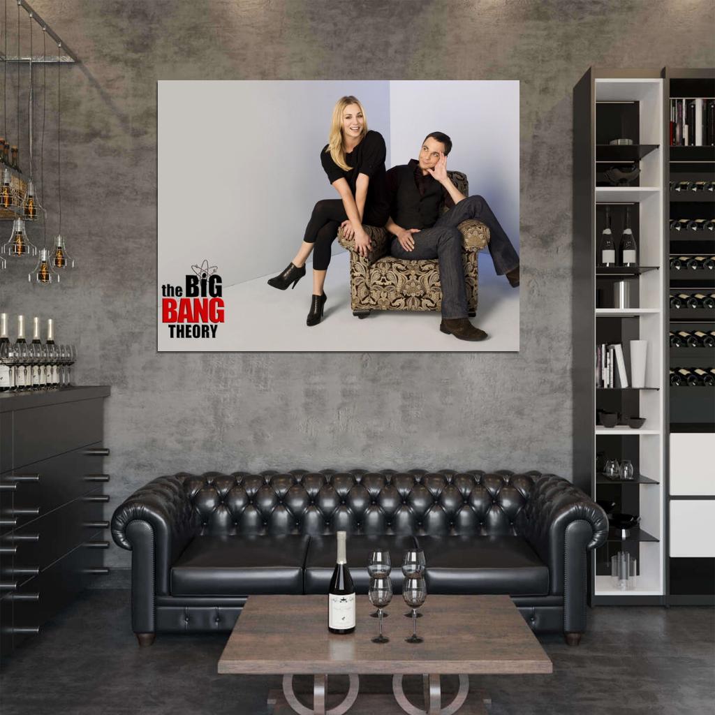 The Big Bang Theory Sheldon Cooper Penny Cast Characters TV Series Wall Art Print Poster