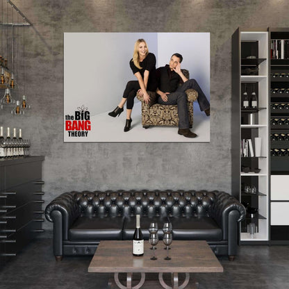 The Big Bang Theory Sheldon Cooper Penny Cast Characters TV Series Wall Art Print Poster