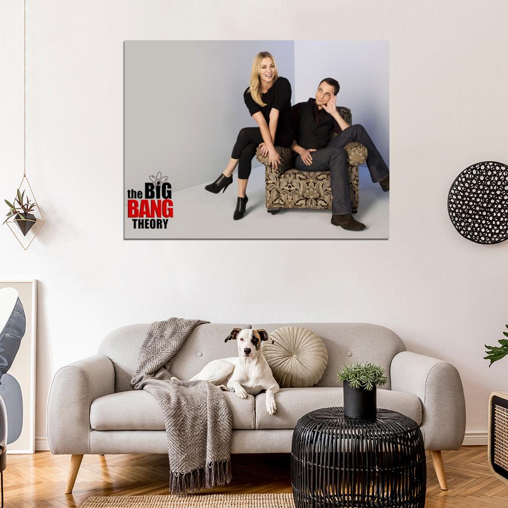 The Big Bang Theory Sheldon Cooper Penny Cast Characters TV Series Wall Art Print Poster