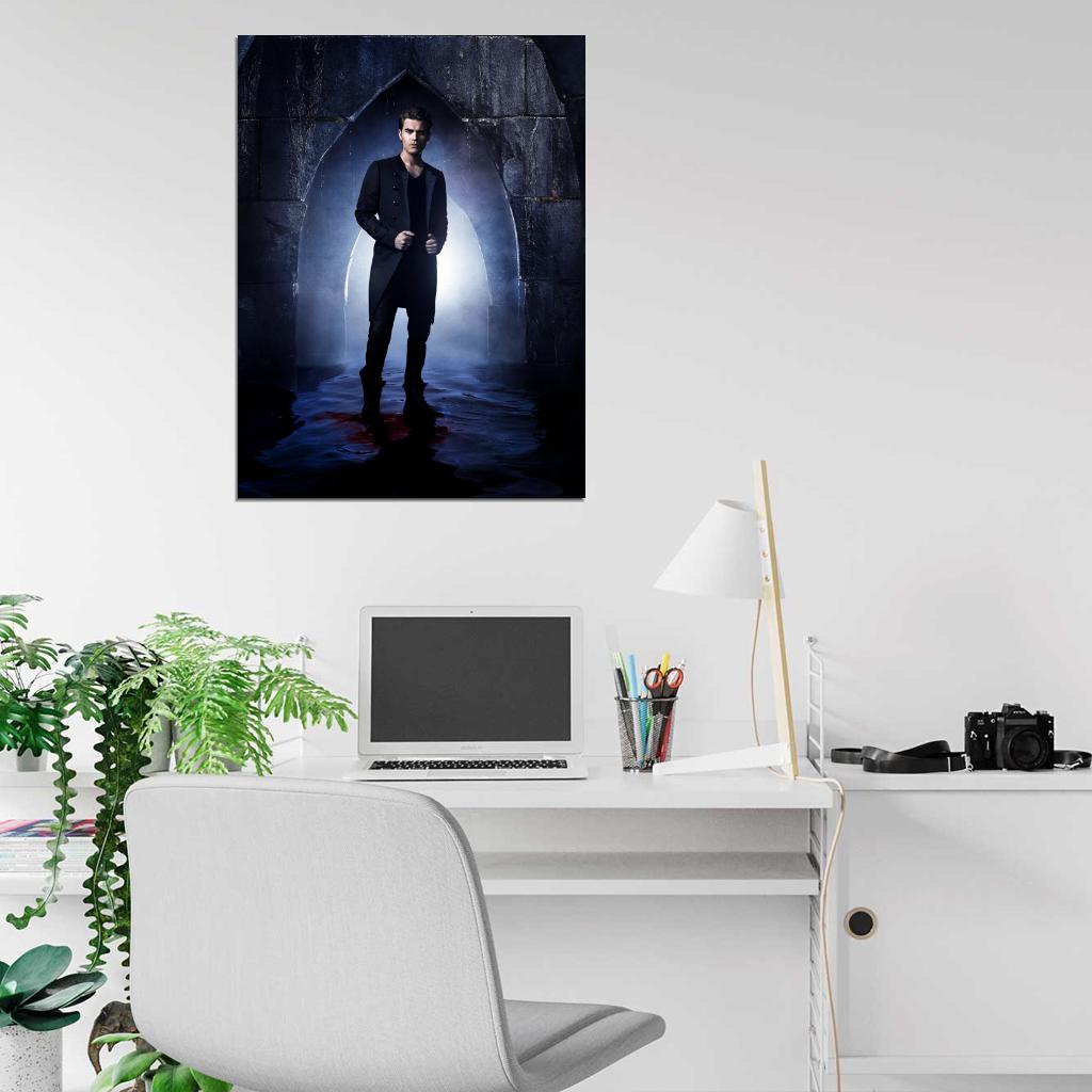 The Vampire Diaries Stefan Salvatore Paul Wesley TV Series Wall Art Print Poster