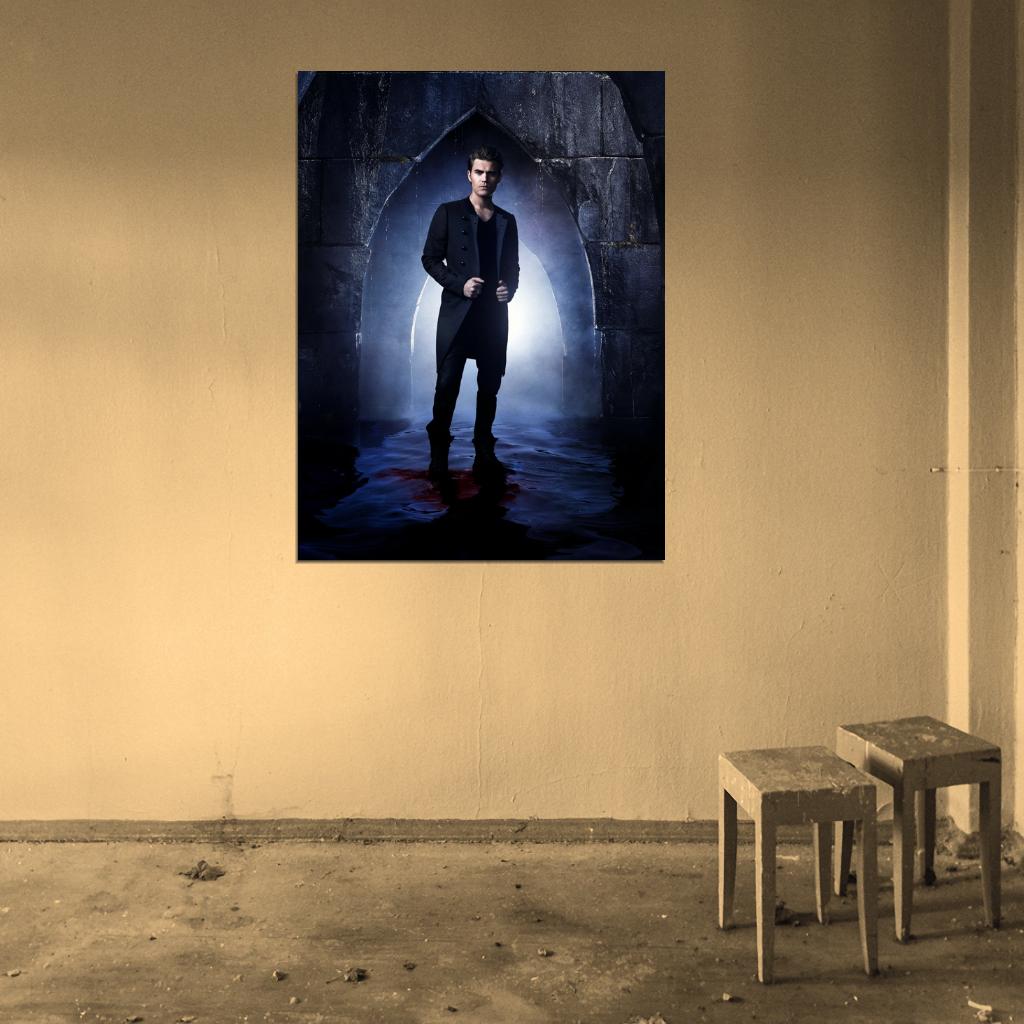 The Vampire Diaries Stefan Salvatore Paul Wesley TV Series Wall Art Print Poster
